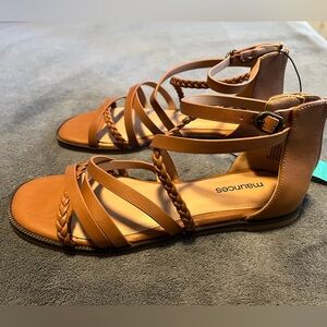 Maurices Brown Strappy Sandals